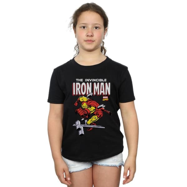 Marvel Iron Man Smash T-shirt i bomull för flickor