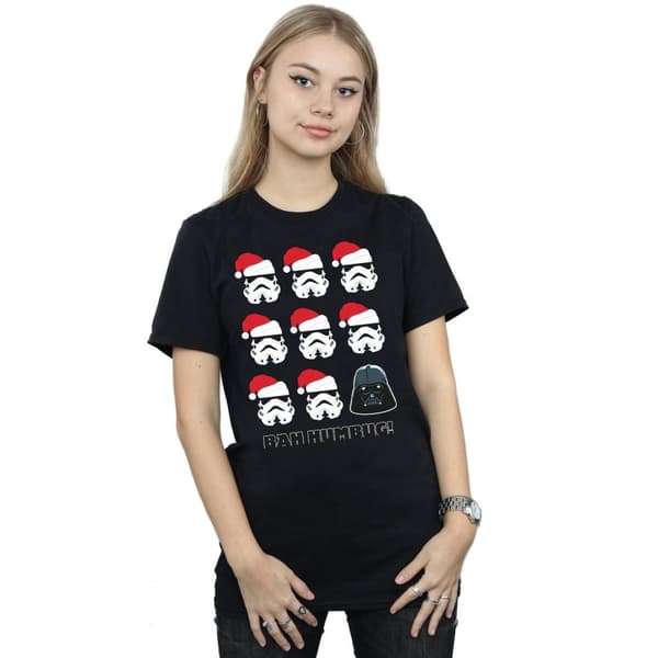 Star Wars Womens/Ladies Christmas Humbug Cotton Boyfriend T-Shirt