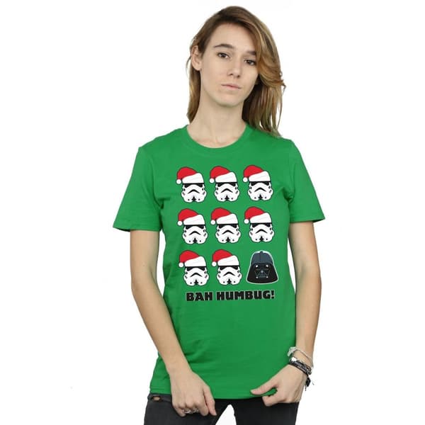 Star Wars Womens/Ladies Christmas Humbug Cotton Boyfriend T-Shirt