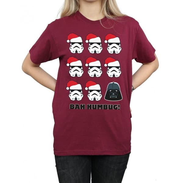 Star Wars Womens/Ladies Christmas Humbug Cotton Boyfriend T-Shirt