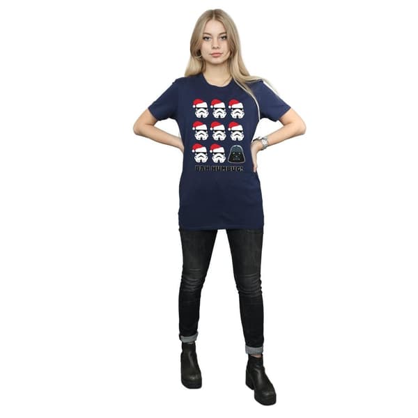 Star Wars Womens/Ladies Christmas Humbug Cotton Boyfriend T-Shirt