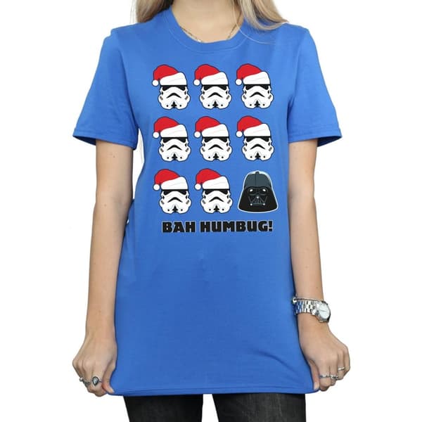 Star Wars Womens/Ladies Christmas Humbug Cotton Boyfriend T-Shirt