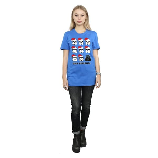 Star Wars Womens/Ladies Christmas Humbug Cotton Boyfriend T-Shirt