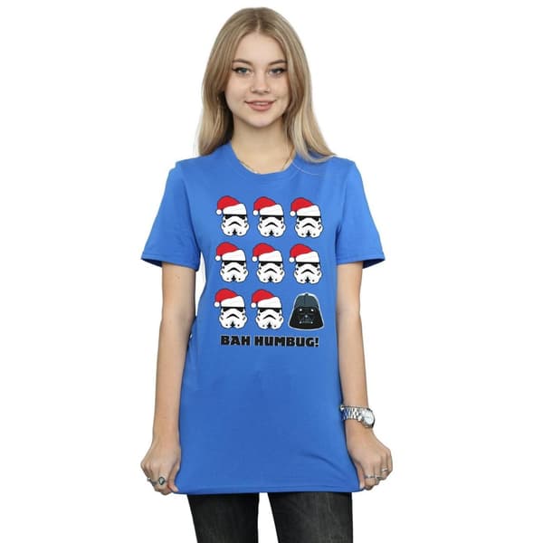Star Wars Womens/Ladies Christmas Humbug Cotton Boyfriend T-Shirt