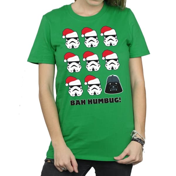 Star Wars Womens/Ladies Christmas Humbug Cotton Boyfriend T-Shirt