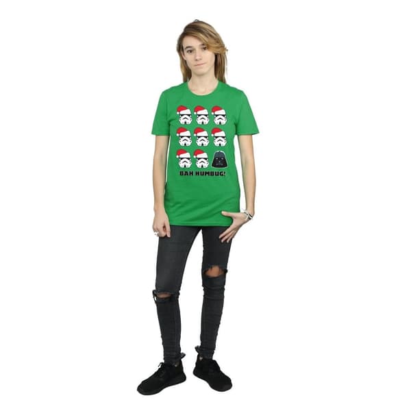 Star Wars Womens/Ladies Christmas Humbug Cotton Boyfriend T-Shirt