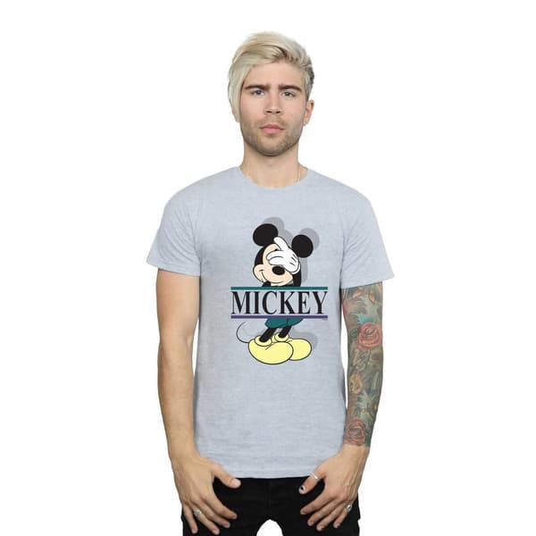 Disney Herr T-shirt med bokstäver från Musse Pigg
