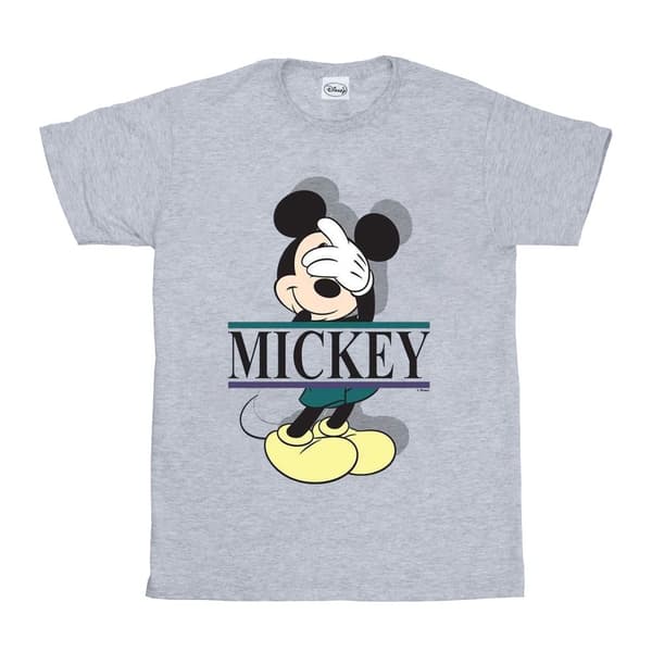 Disney Herr T-shirt med bokstäver från Musse Pigg