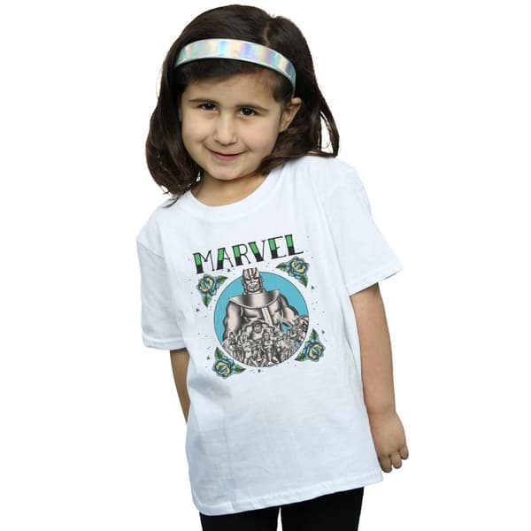 Marvel Girls Avengers Group Tattoo Cotton T-Shirt