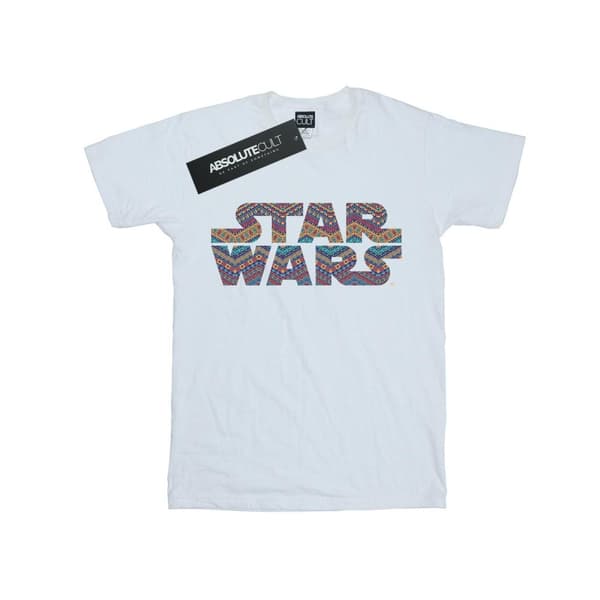 Star Wars Girls Colour Aztec Logo Cotton T-Shirt