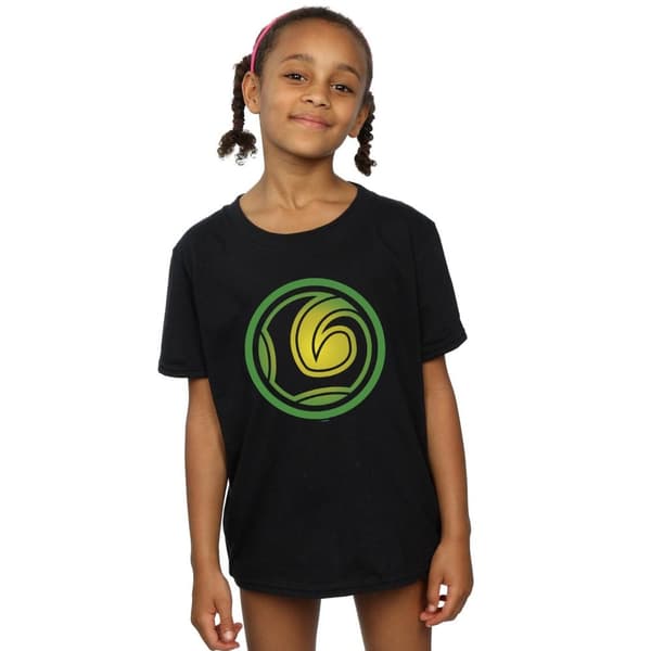 Marvel Girls Loki Symbol Cotton T-Shirt