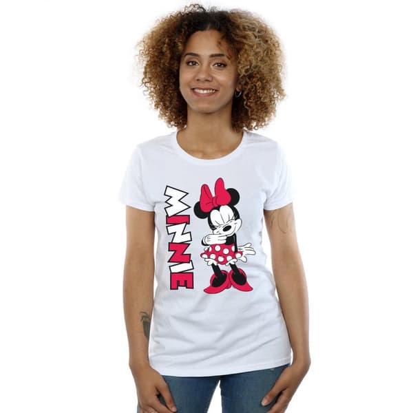 Disney Dam/Tjej Minnie Mouse Giggling T-shirt i bomull