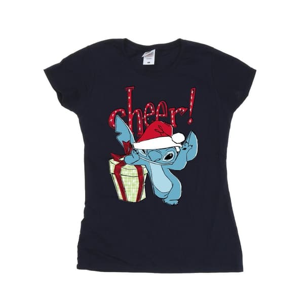 Disney Womens/Ladies Lilo And Stitch Cheer Cotton T-Shirt