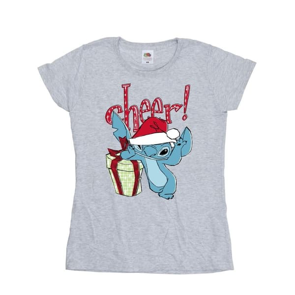 Disney Womens/Ladies Lilo And Stitch Cheer Cotton T-Shirt