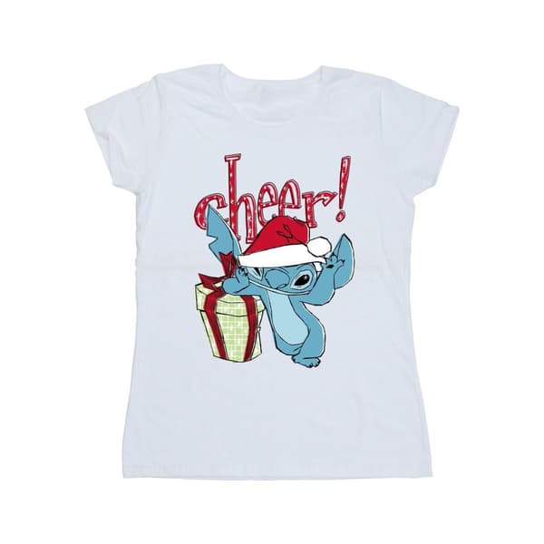 Disney Womens/Ladies Lilo And Stitch Cheer Cotton T-Shirt