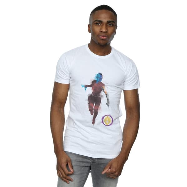 Marvel Mens Avengers Endgame - T-shirt med målad Nebula