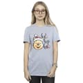 Miniatyrbild 2 av 3: Disney Dam / Dam Winnie The Pooh Ho Ho Ho Baubles Bomull Boyfriend T-shirt