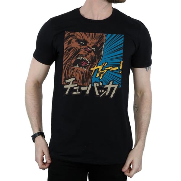 Star Wars Mens Chewbacca Roar Pop Art T-Shirt