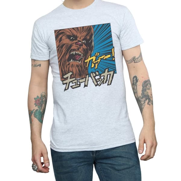 Star Wars Mens Chewbacca Roar Pop Art T-Shirt
