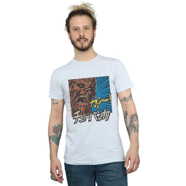 Star Wars Mens Chewbacca Roar Pop Art T-Shirt