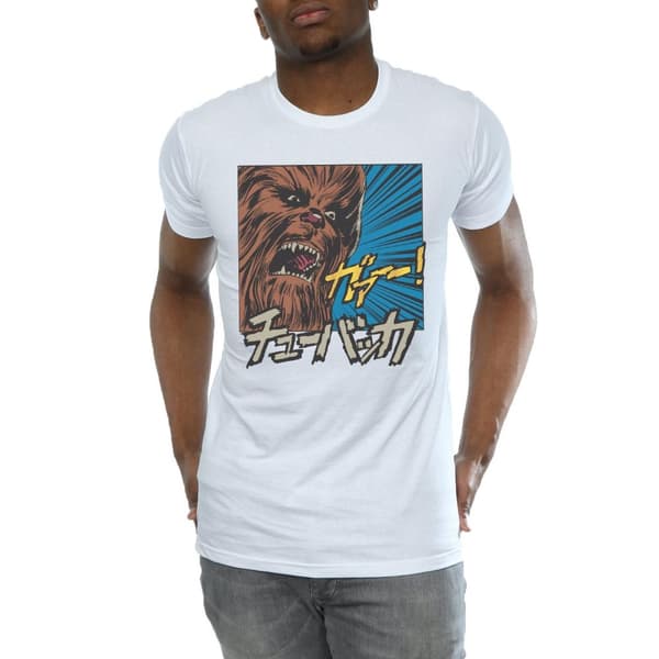Star Wars Mens Chewbacca Roar Pop Art T-Shirt