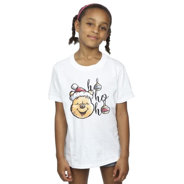 Disney Winnie the Pooh Ho Ho Ho Baubles T-shirt i bomull för flickor
