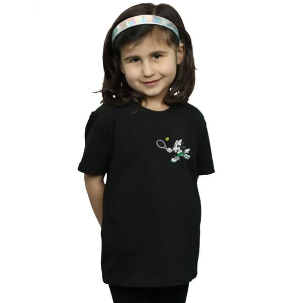 Disney Minnie Mouse Tennis T-shirt i bomull med brösttryck för flickor