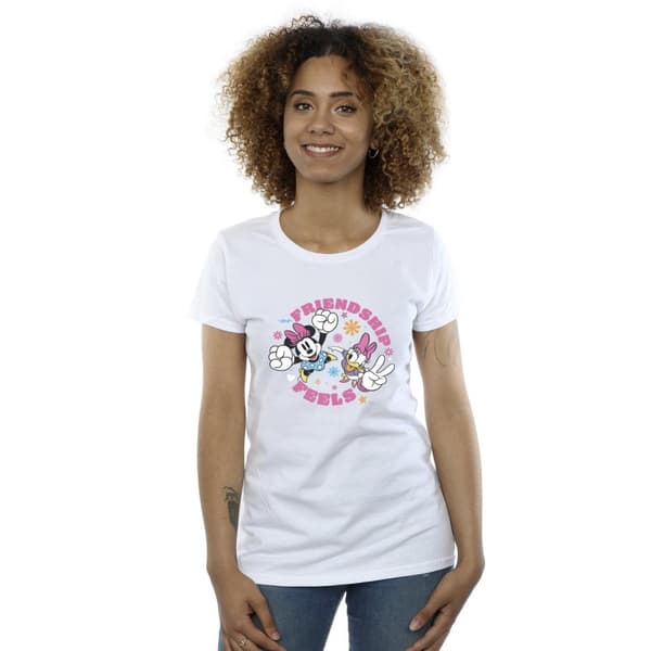 Disney Womens/Ladies Minnie Mouse Daisy Friendship Cotton T-Shirt