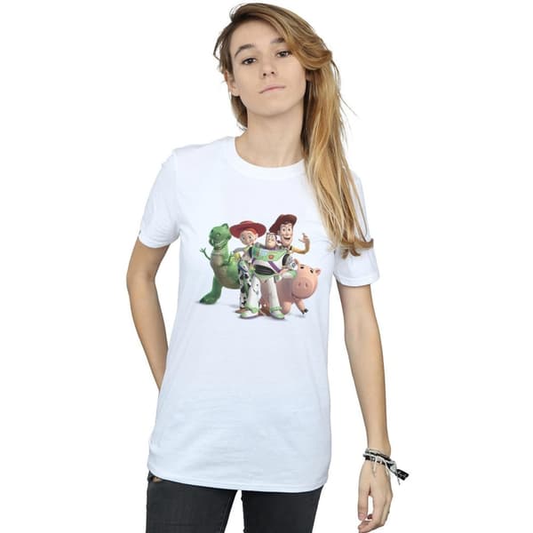Disney Womens/Ladies Toy Story 4 Group Cotton Boyfriend T-Shirt