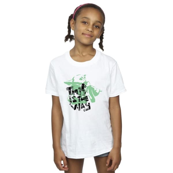 Star Wars Girls The Mandalorian This Is The Way Grogu Cotton T-Shirt