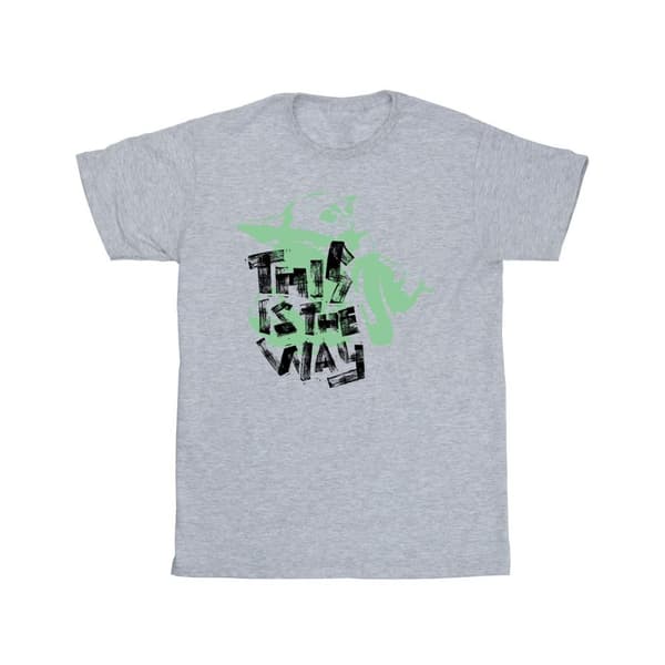 Star Wars Girls The Mandalorian This Is The Way Grogu Cotton T-Shirt