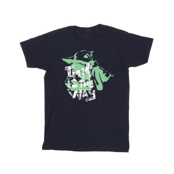 Star Wars Girls The Mandalorian This Is The Way Grogu Cotton T-Shirt