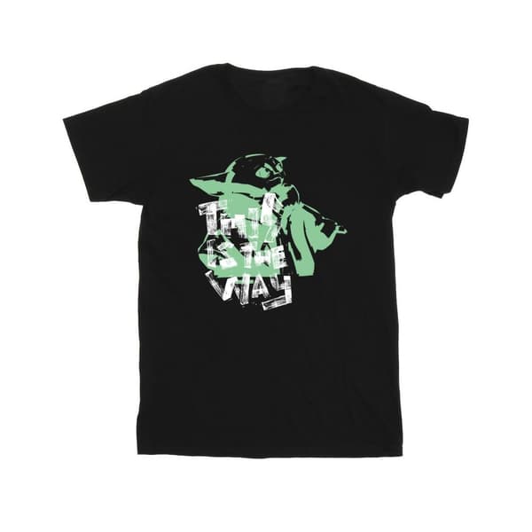 Star Wars Girls The Mandalorian This Is The Way Grogu T-shirt i bomull