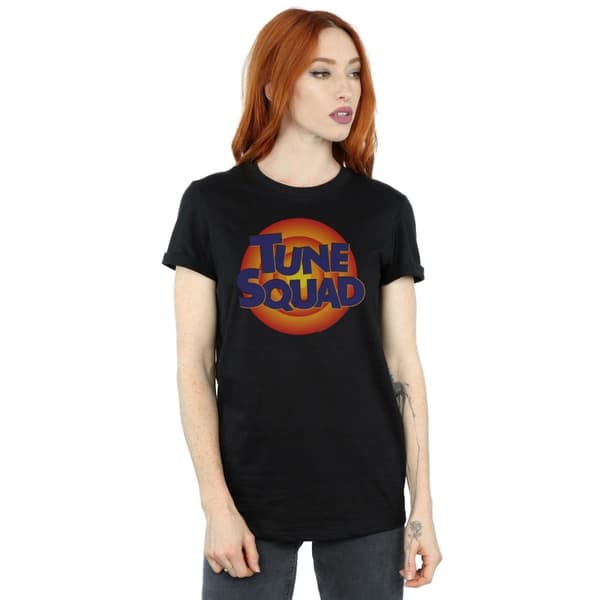 Space Jam: A New Legacy Womens/Ladies Tune Squad Logo Cotton Boyfriend T-Shirt