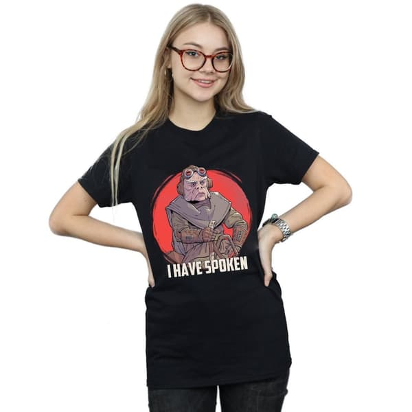 Star Wars Womens/Ladies The Mandalorian I Have Spoken Cotton Boyfriend T-Shirt