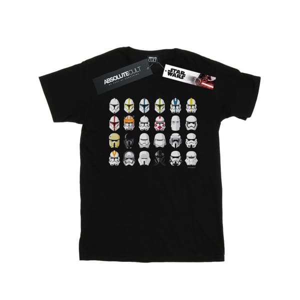 Star Wars T-shirt i bomull med soldathjälmar för flickor