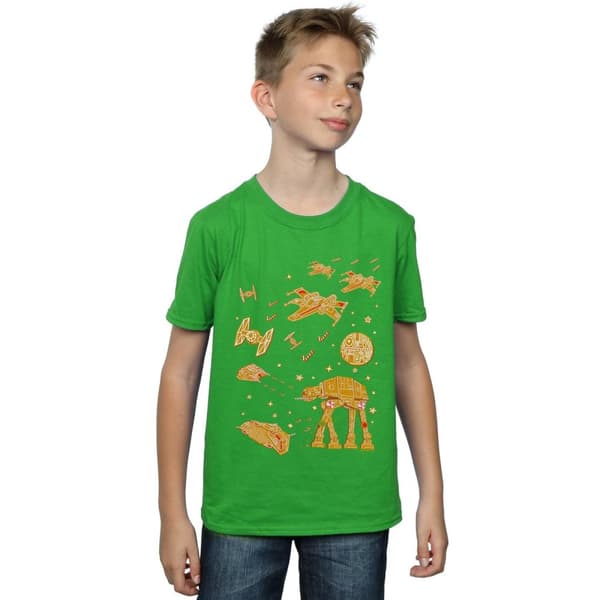 Star Wars T-shirt om kampen om pepparkakorna för pojkar