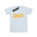 Miniatyrbillede 1 af 5: Marvel Girls Avengers Infinity War Orange Logo Cotton T-Shirt