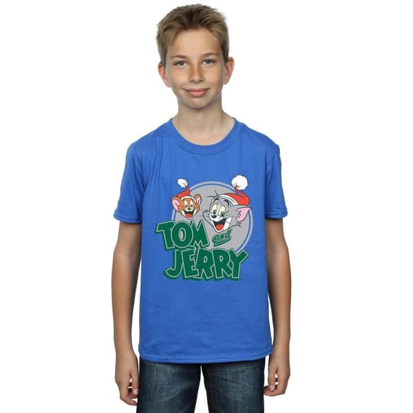 Tom And Jerry T-shirt med julhälsningar för pojkar