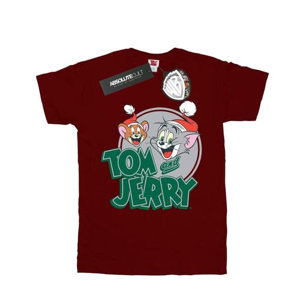 Tom And Jerry Boys Christmas Greetings T-Shirt