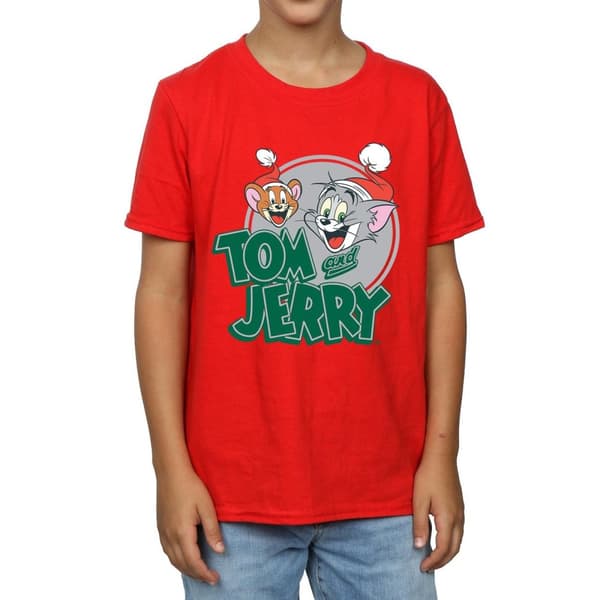 Tom And Jerry T-shirt med julhälsningar för pojkar