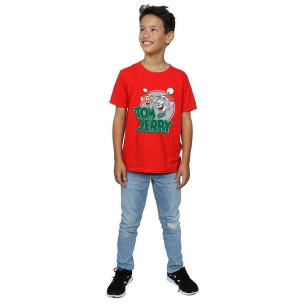Tom And Jerry T-shirt med julhälsningar för pojkar