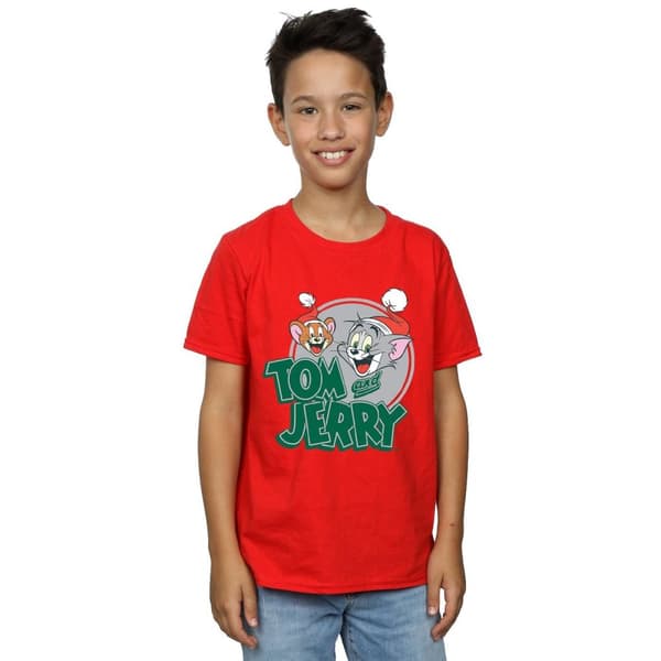 Tom And Jerry T-shirt med julhälsningar för pojkar