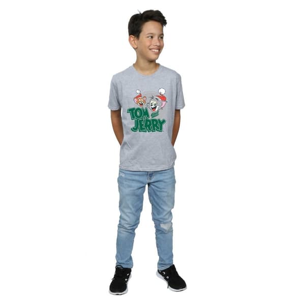 Tom And Jerry T-shirt med julhälsningar för pojkar