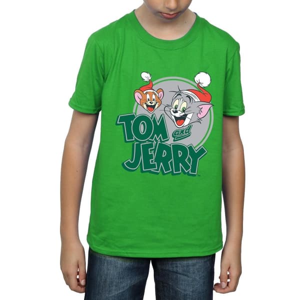 Tom And Jerry T-shirt med julhälsningar för pojkar