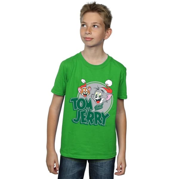 Tom And Jerry T-shirt med julhälsningar för pojkar
