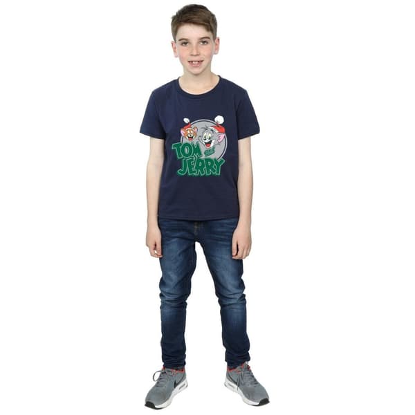 Tom And Jerry Boys Christmas Greetings T-Shirt