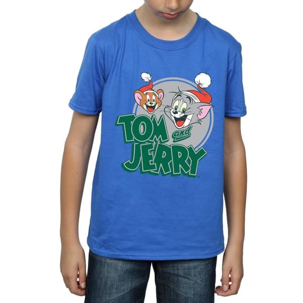 Tom And Jerry T-shirt med julhälsningar för pojkar