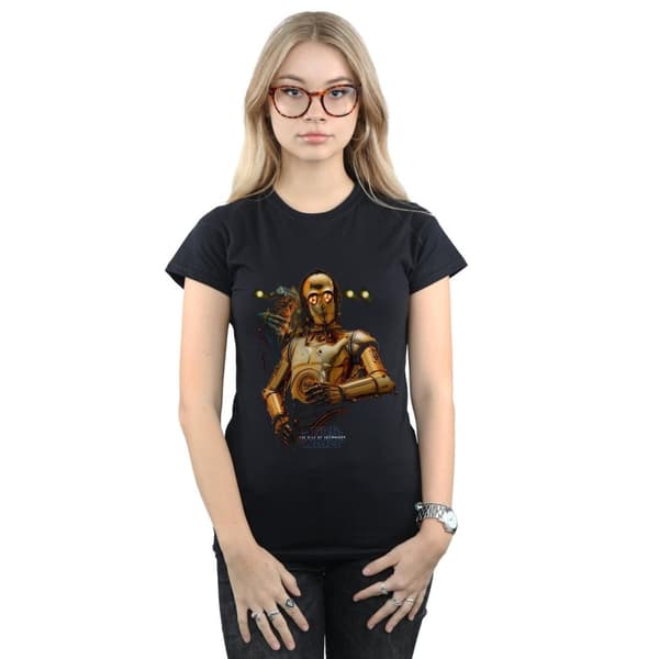 Star Wars Dam/Tjej - The Rise Of Skywalker C-3PO And Babu Frik - Bomulls-T-shirt