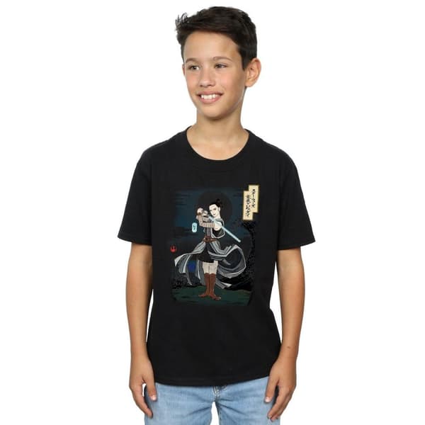 Star Wars Pojkar - Den sista Jedi-japanska Rey-t-shirt